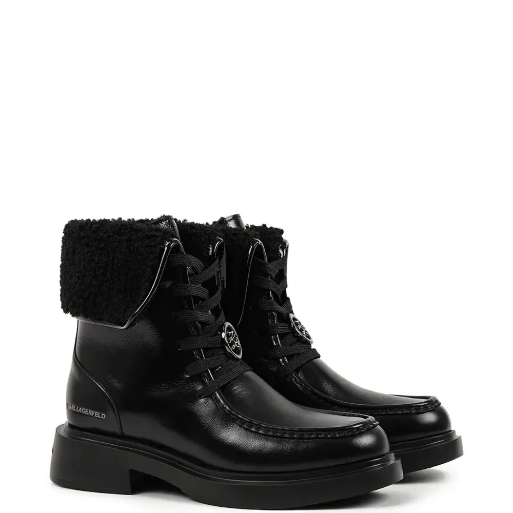 Ботинки Macie из шерпы с логотипом Ботинки Macie из шерпы с логотипом