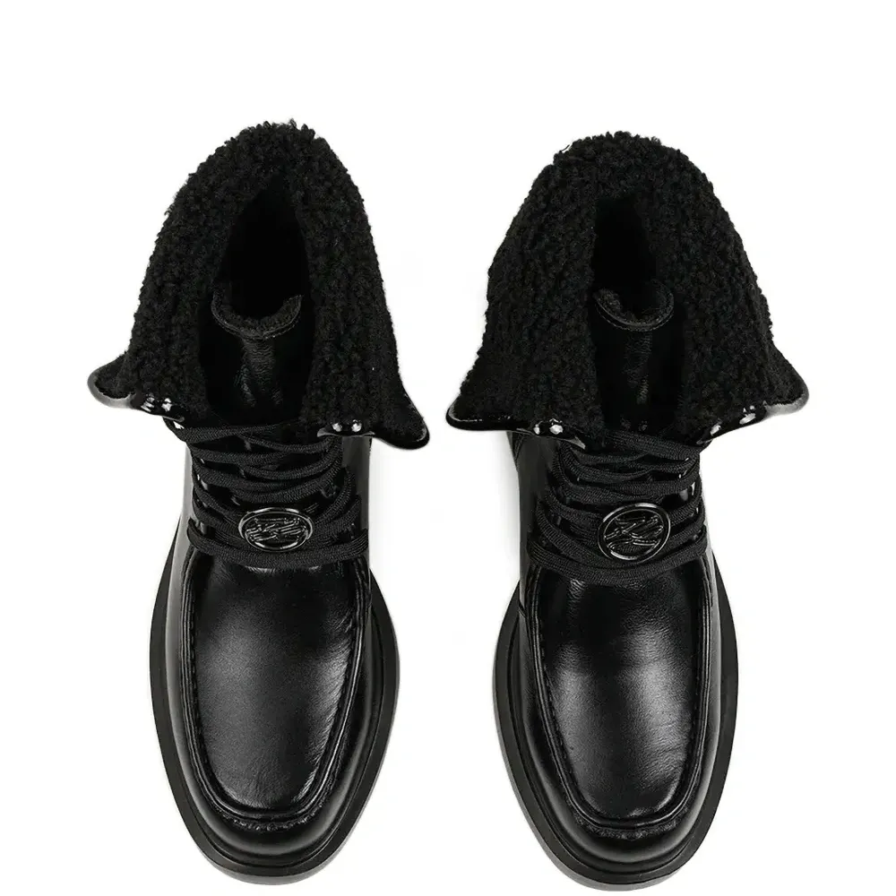 Ботинки Macie из шерпы с логотипом Ботинки Macie из шерпы с логотипом