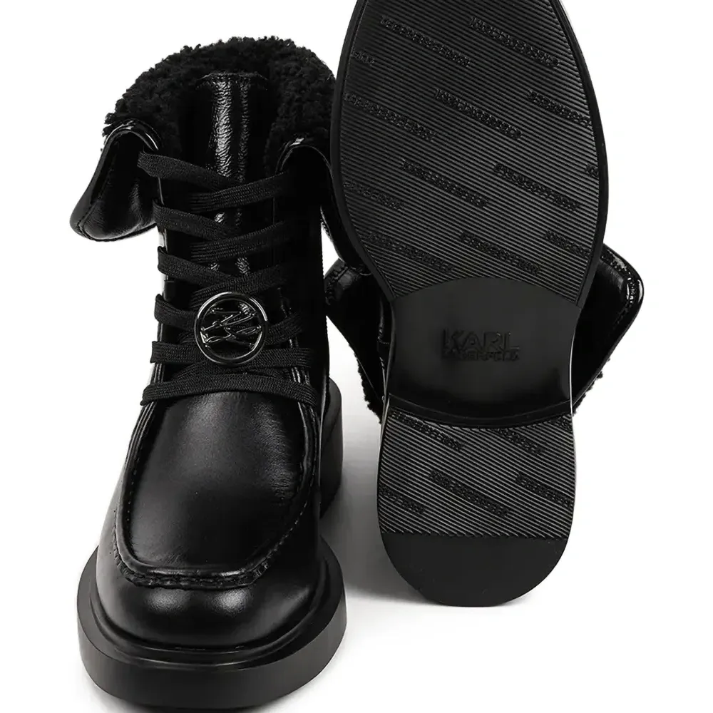 Ботинки Macie из шерпы с логотипом Ботинки Macie из шерпы с логотипом