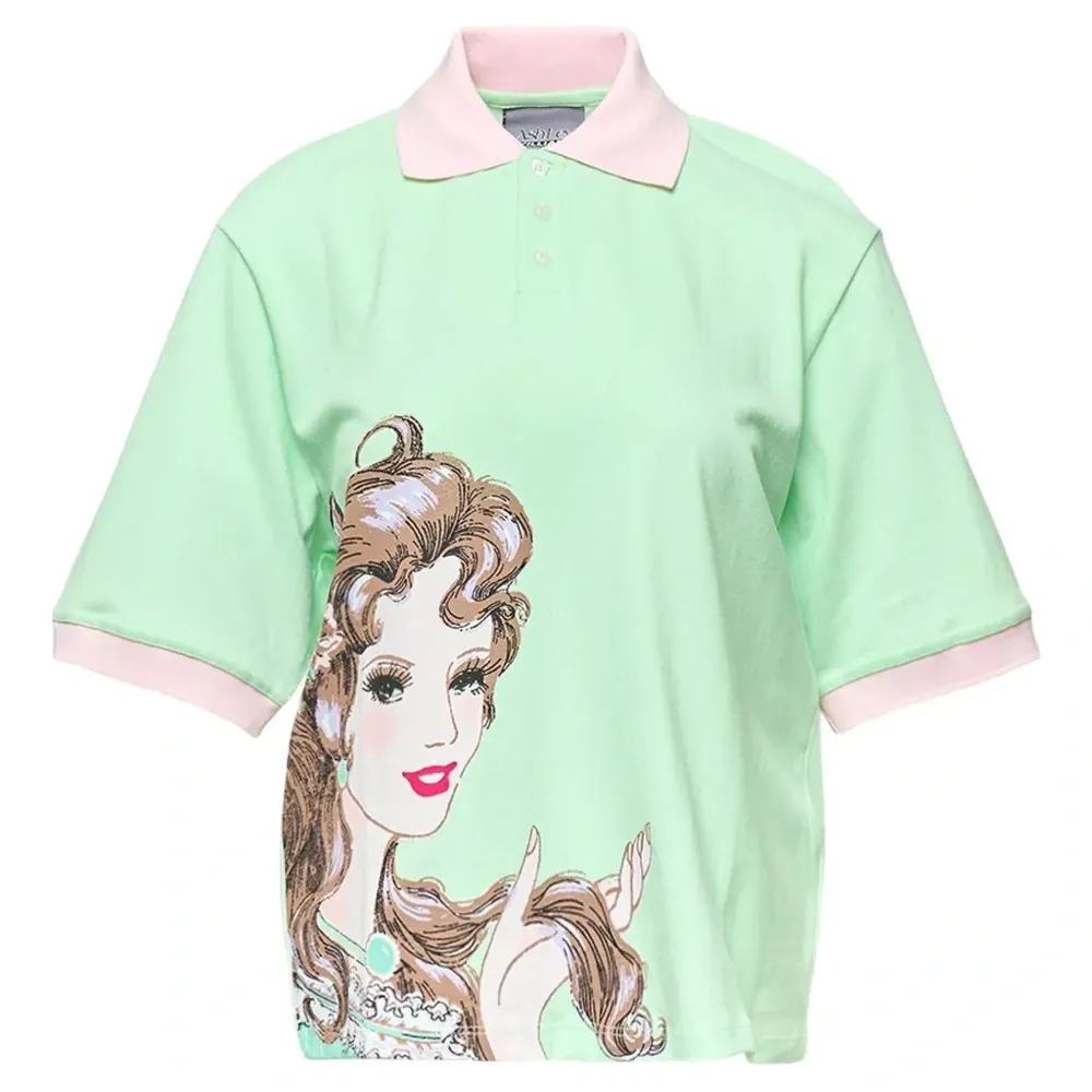 Рубашка поло с графичным принтом