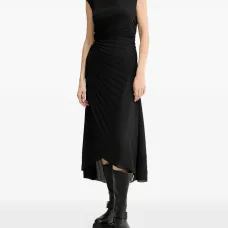 Платье Rayanna с асимметричными плиссировками Платье Rayanna с асимметричными плиссировками