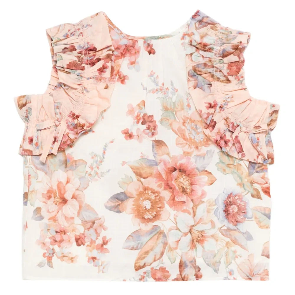 Топ Awake с оборками и цветочным принтом