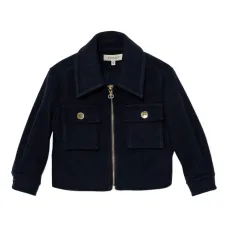 Бомбер на молнии с накладными карманами Бомбер на молнии с накладными карманами