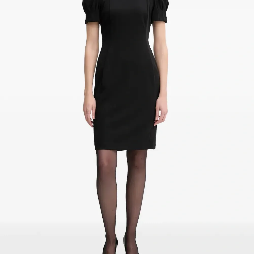 Мини-платье с пышными рукавами