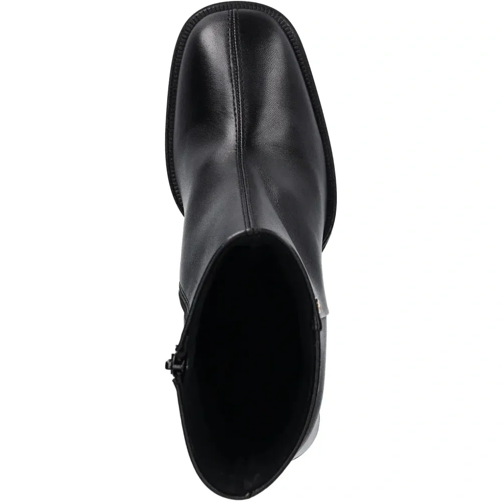 Ботильоны на квадратном каблуке с молнией