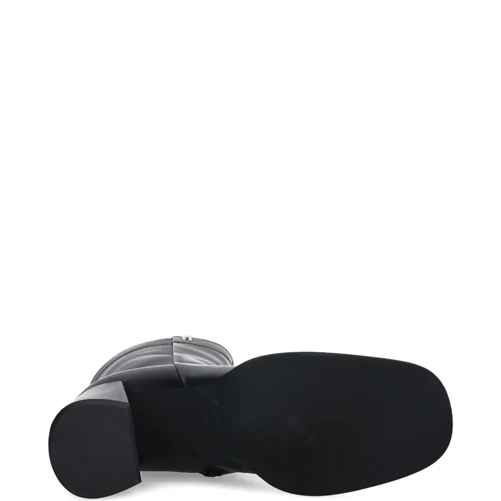 Ботильоны на квадратном каблуке с молнией