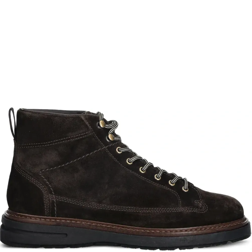 Ботинки с шнуровкой и вставками