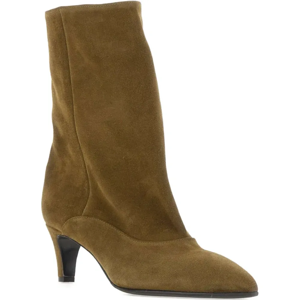 Замшевые ботильоны Leila Joelle с заострённым носком