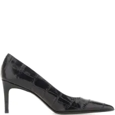 Туфли Grace 80 с тиснением под кожу крокодила