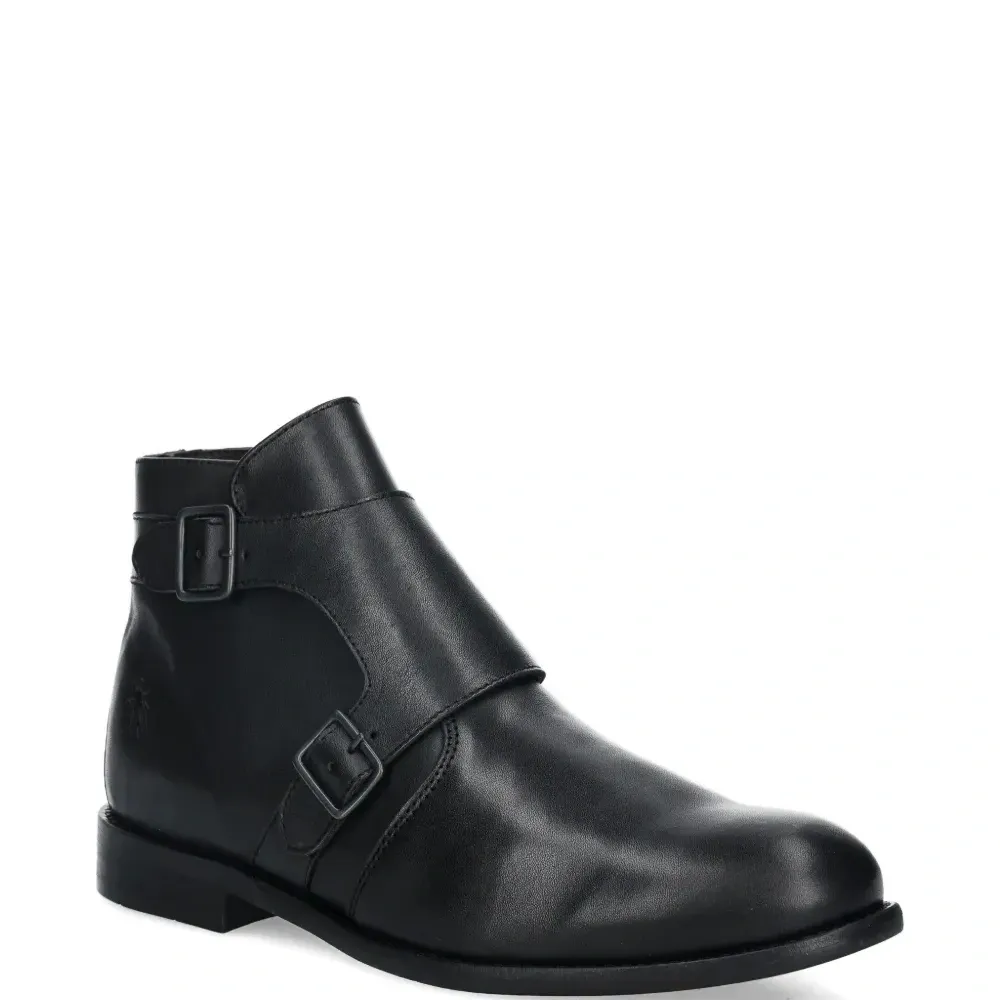 Ботинки на молнии сбоку с пряжкой