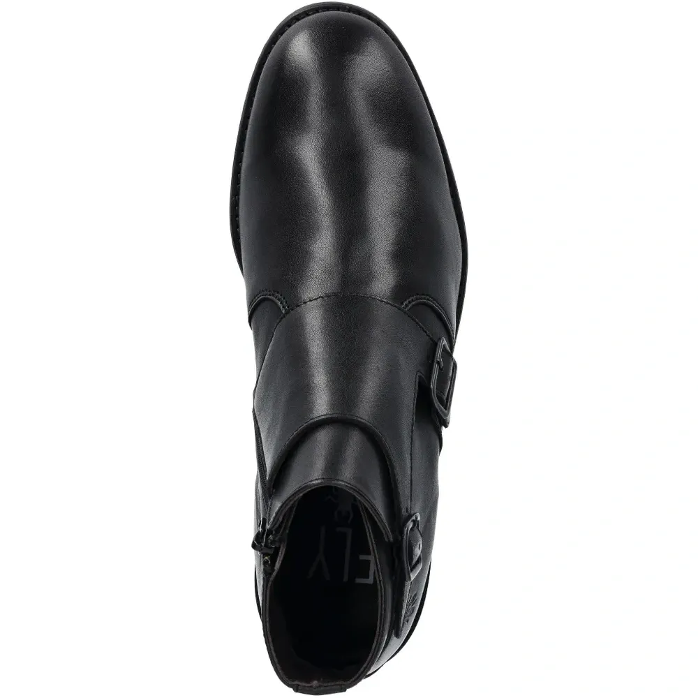 Ботинки на молнии сбоку с пряжкой