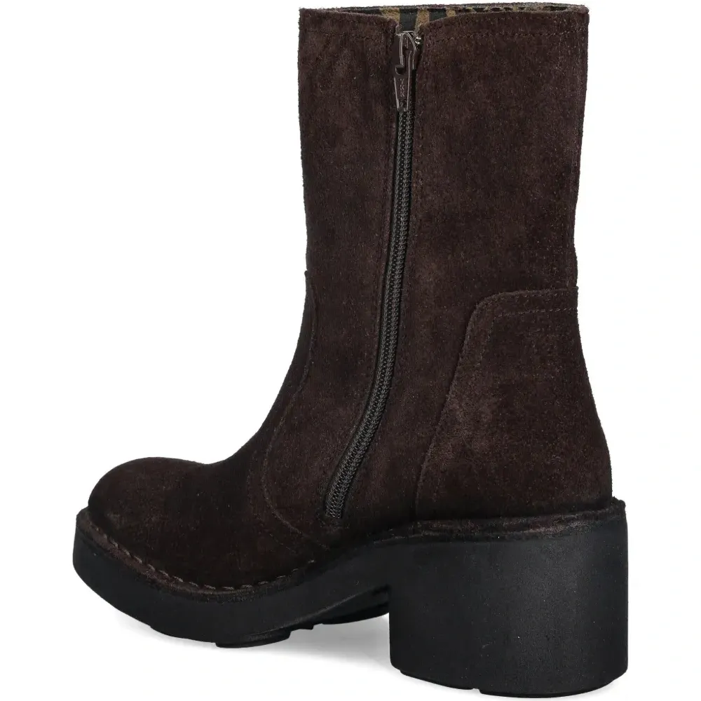 Ботильоны на массивном каблуке