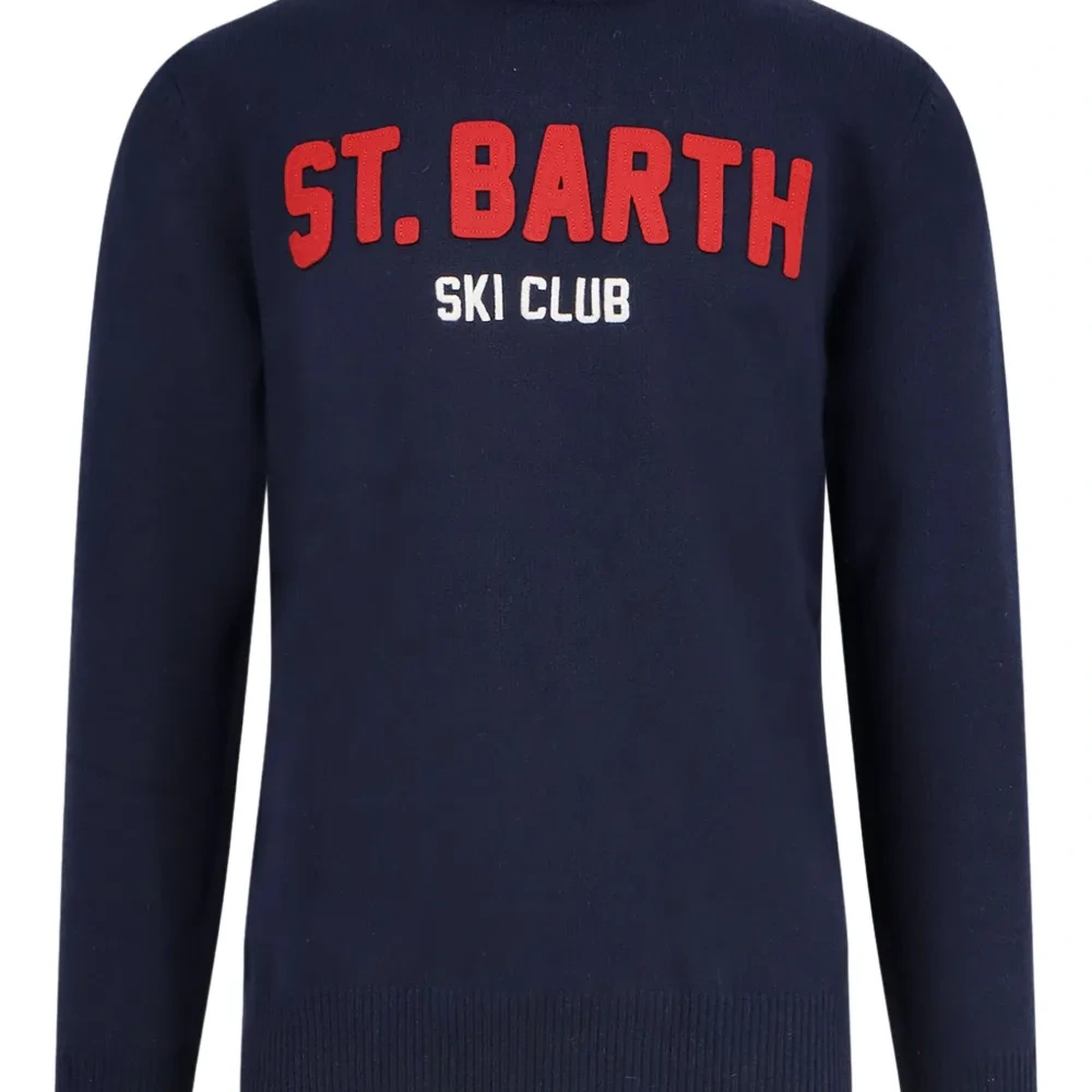 Свитер с круглым вырезом и логотипом