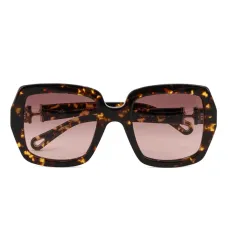 Солнцезащитные очки в квадратной оправе с логотипом
