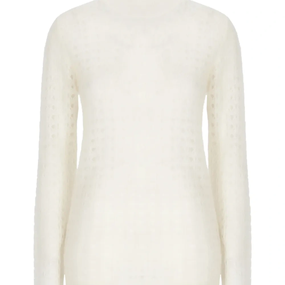 Свитер с ажурным узором