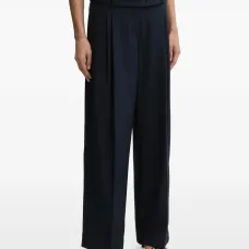 Плиссированные брюки с поясом