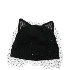 Декорированная шапка бини