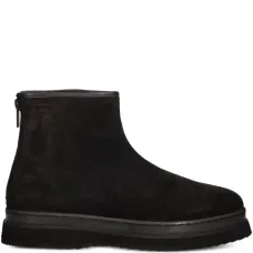 Замшевые ботинки на молнии