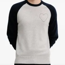 Свитер с рукавами реглан и аппликацией