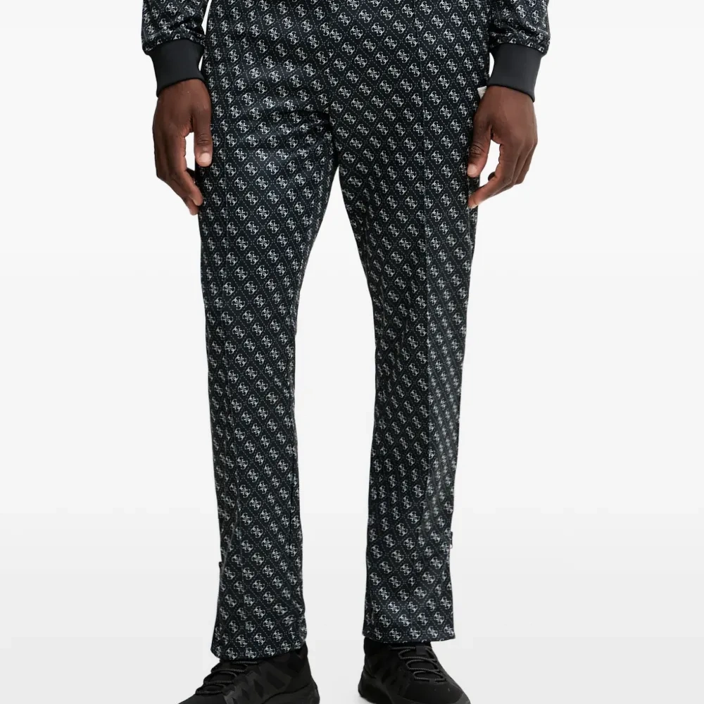 Брюки с принтом-логотипом