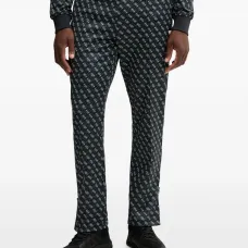 Брюки с принтом-логотипом