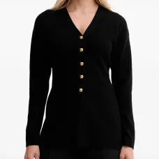 Кардиган с V-образным вырезом