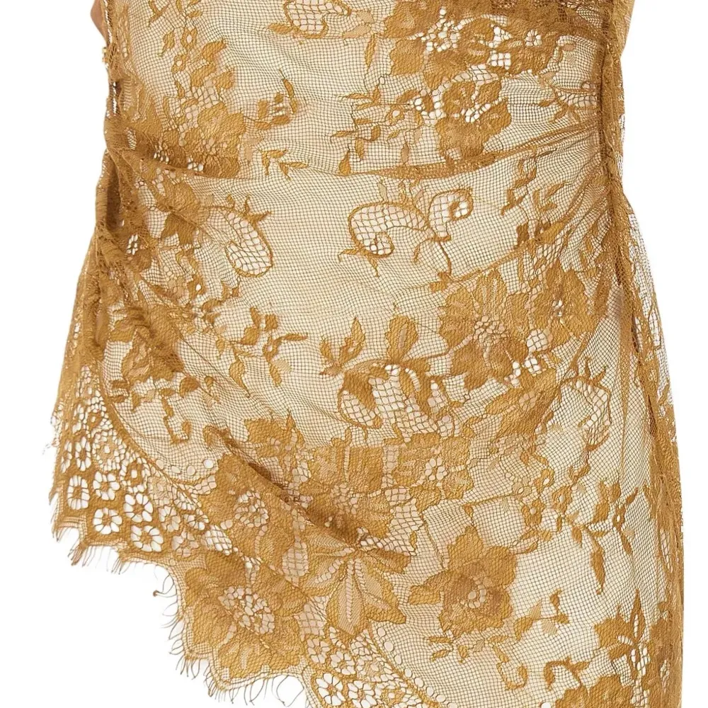 Кружевной топ с драпировкой