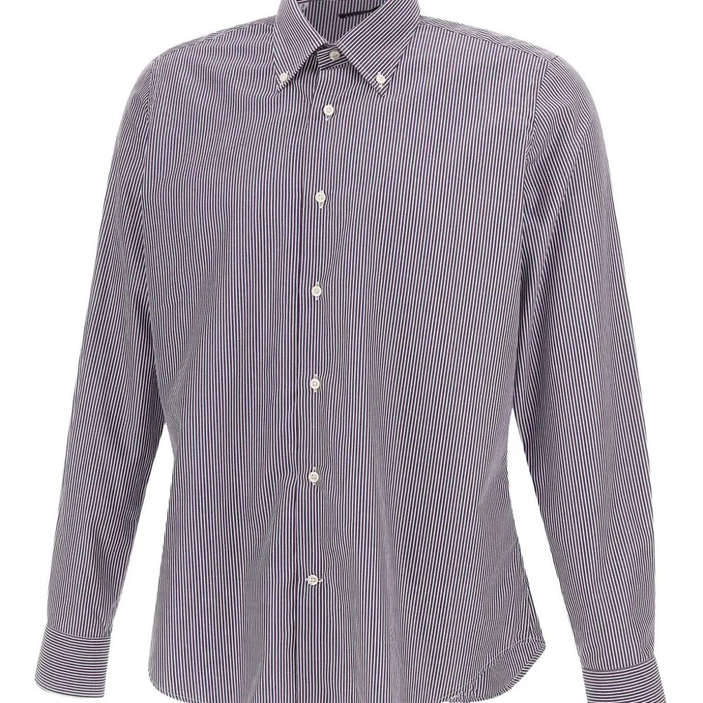 Полосатая рубашка на пуговицах