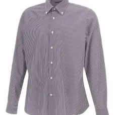 Полосатая рубашка на пуговицах Полосатая рубашка на пуговицах