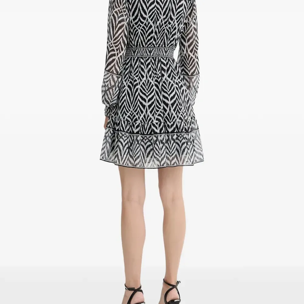 Мини-платье Nyra с принтом и пуговицами