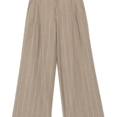 Полосатые брюки строгого кроя