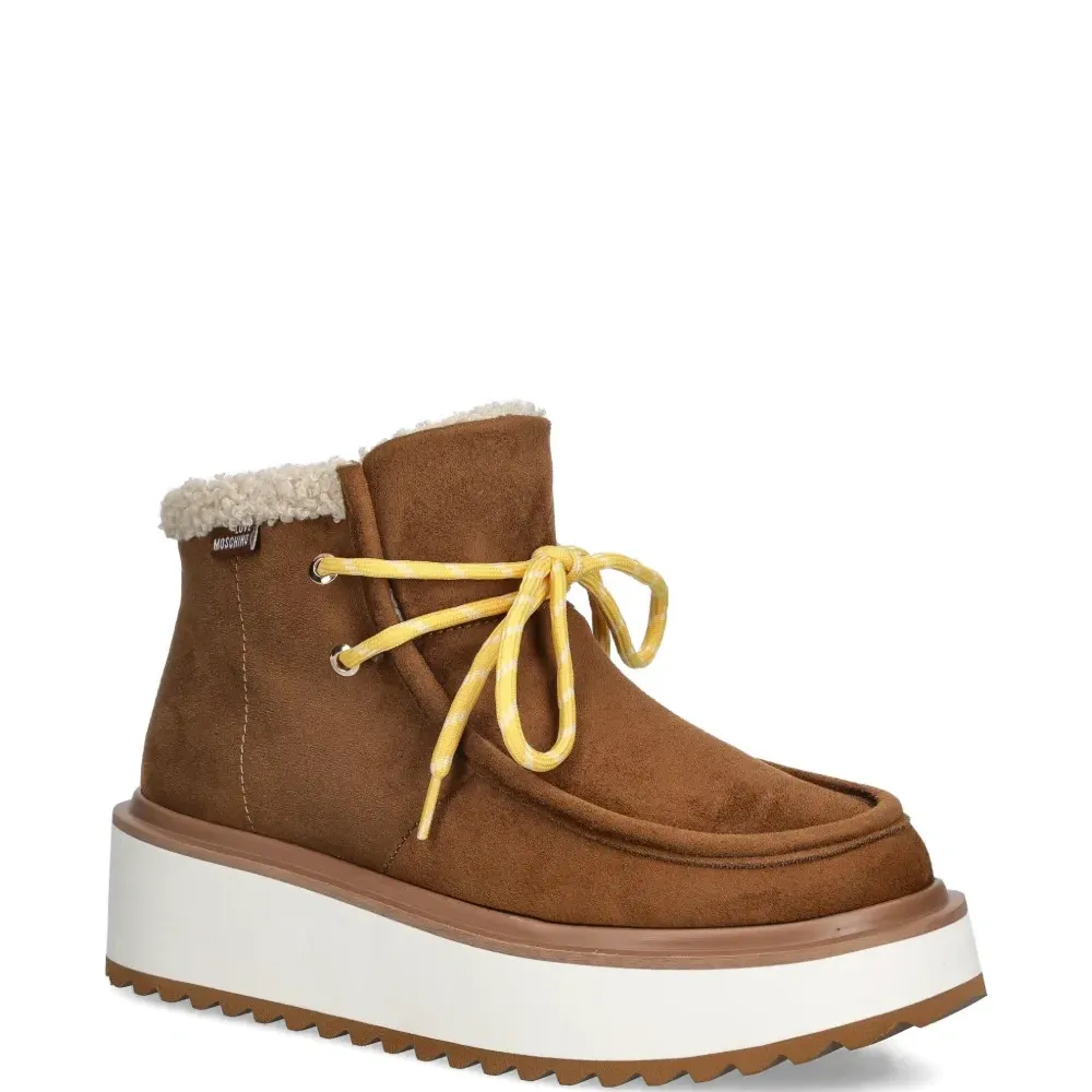 Ботинки на платформе из искусственного меха