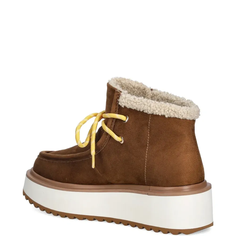 Ботинки на платформе из искусственного меха