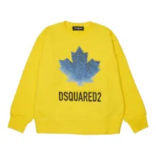 Свитшот с логотипом и круглым вырезом