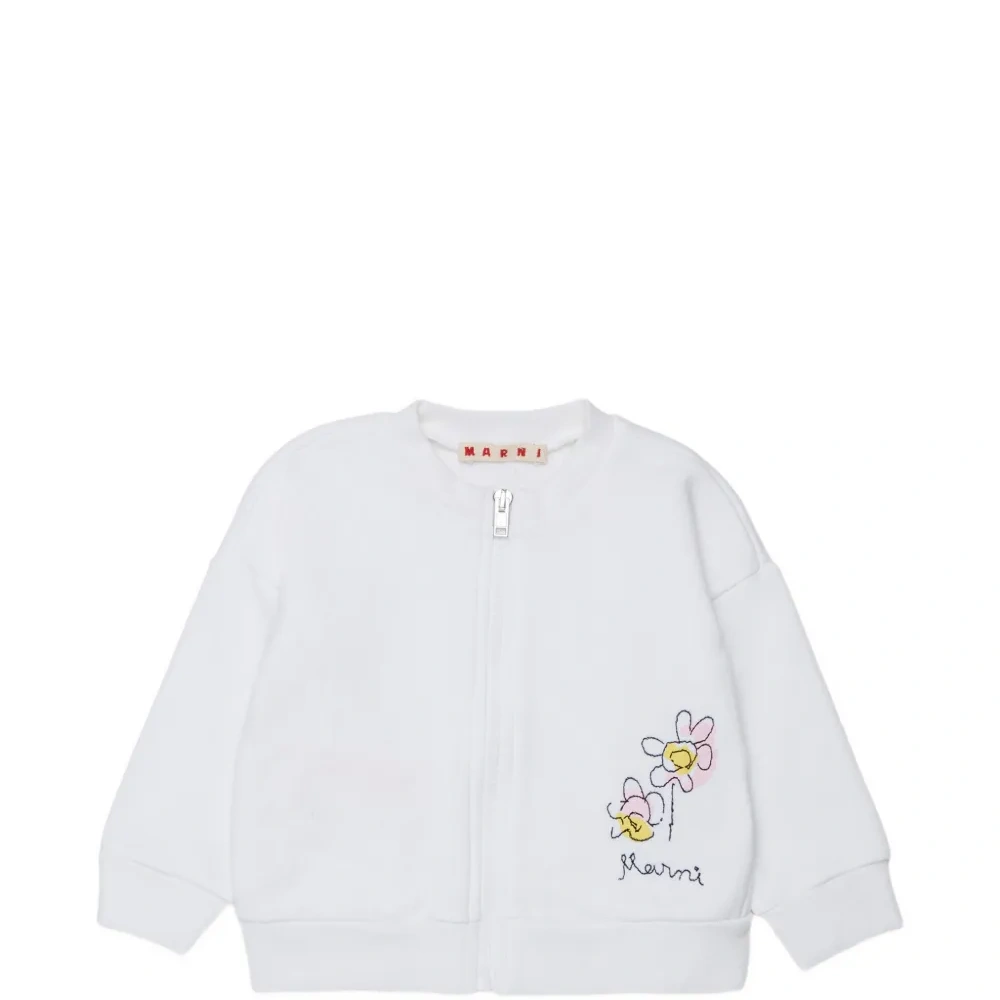 Свитшот на молнии с цветочным принтом