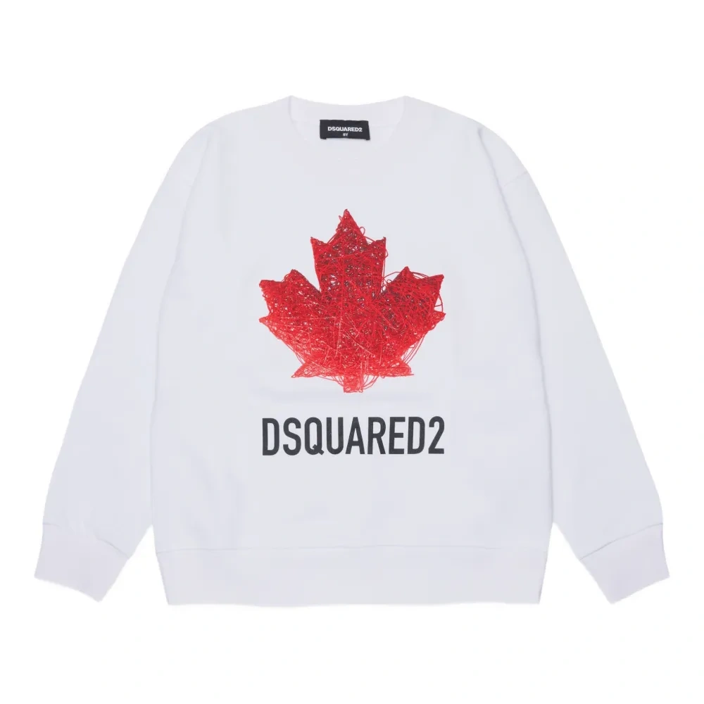 Свитшот с логотипом и круглым вырезом