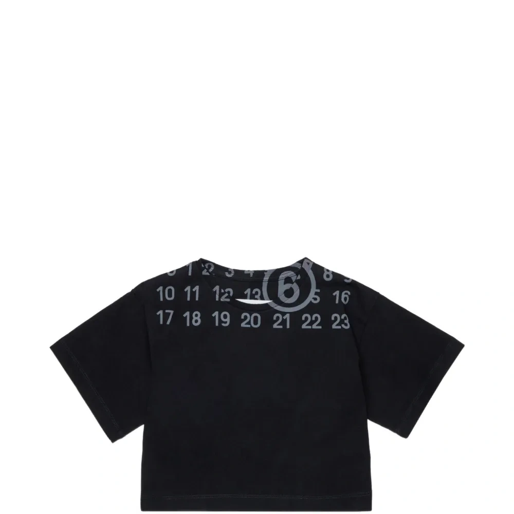 Укороченная футболка с номером