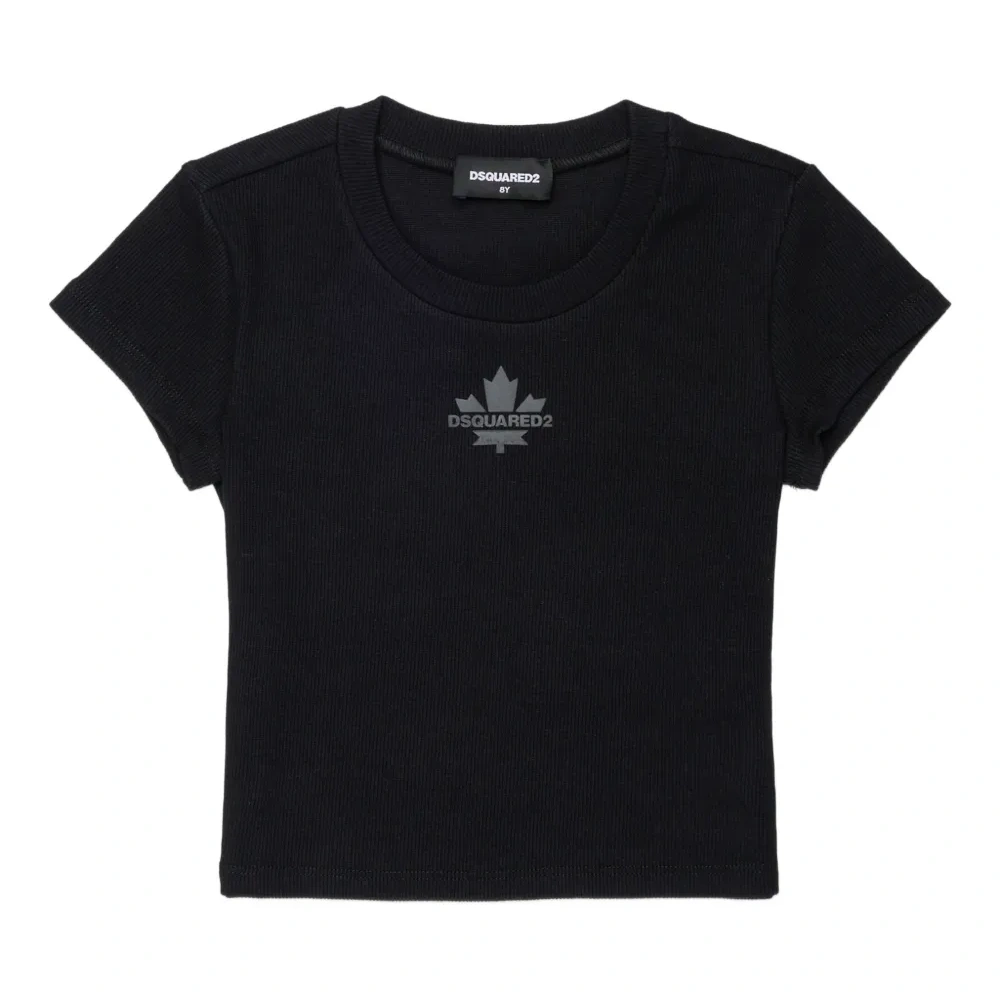 Футболка с логотипом и круглым вырезом