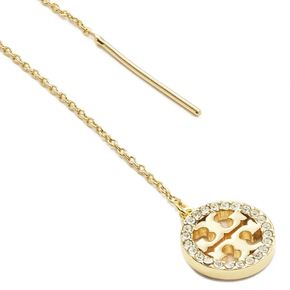 Серьги Threader с паве