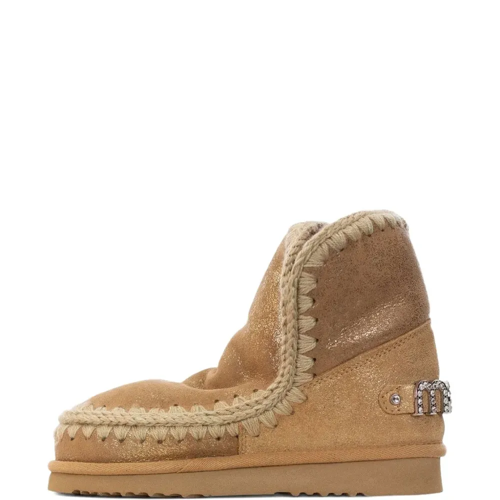 Ботинки Eskimo с декором в технике кроше и логотипом