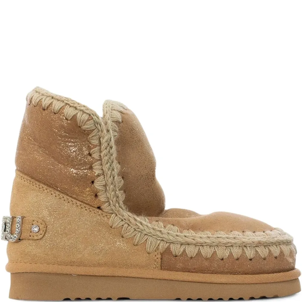 Ботинки Eskimo с декором в технике кроше и логотипом