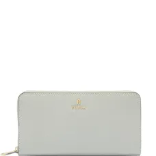 Кошелек с круговой молнией и логотипом