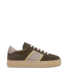 Замшевые кеды с логотипом