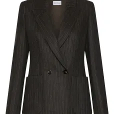 Двубортный пиджак в тонкую полоску Двубортный пиджак в тонкую полоску