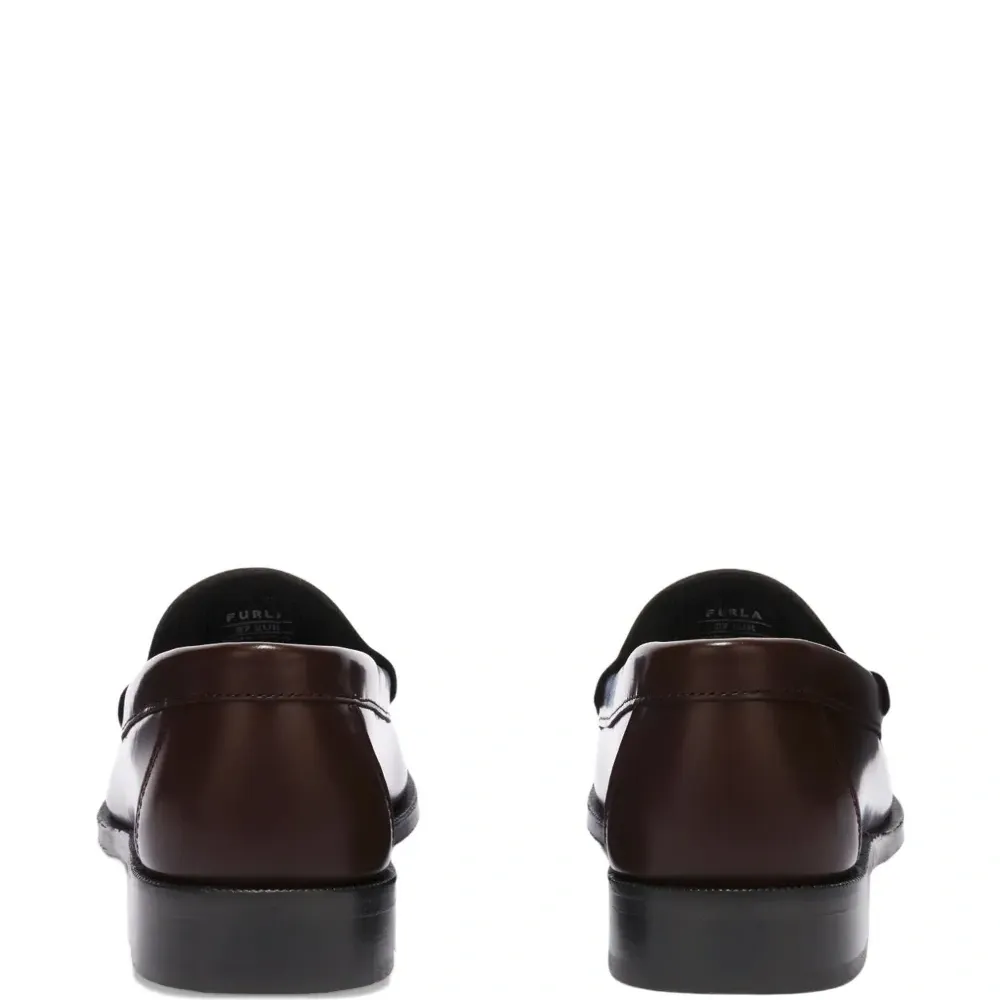 Лоферы с бахромой и эффектом брашировки