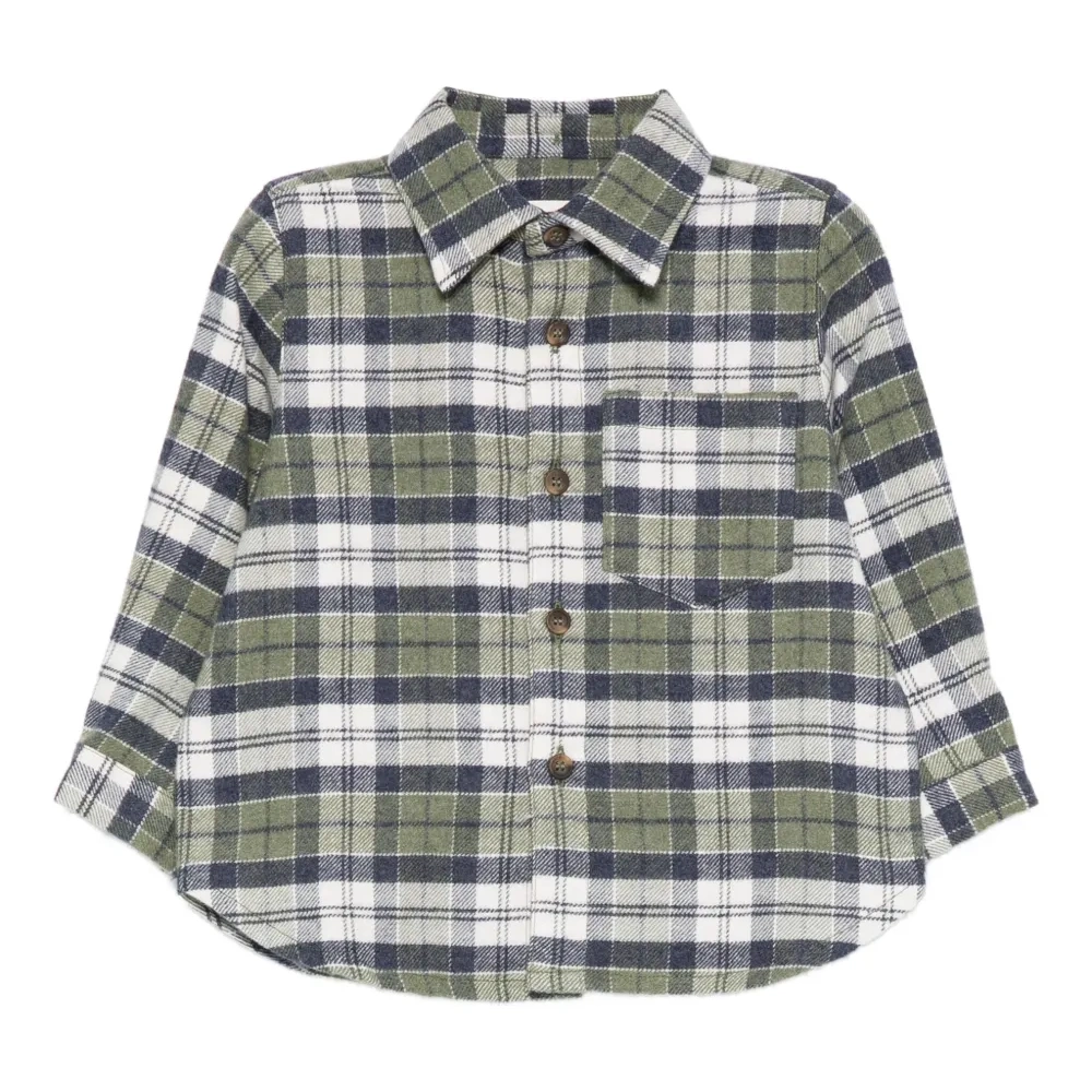 Клетчатый топ с карманом