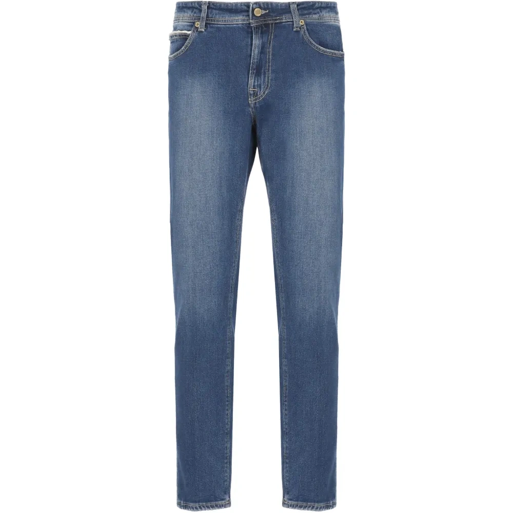 Джинсы с отделочной строчкой