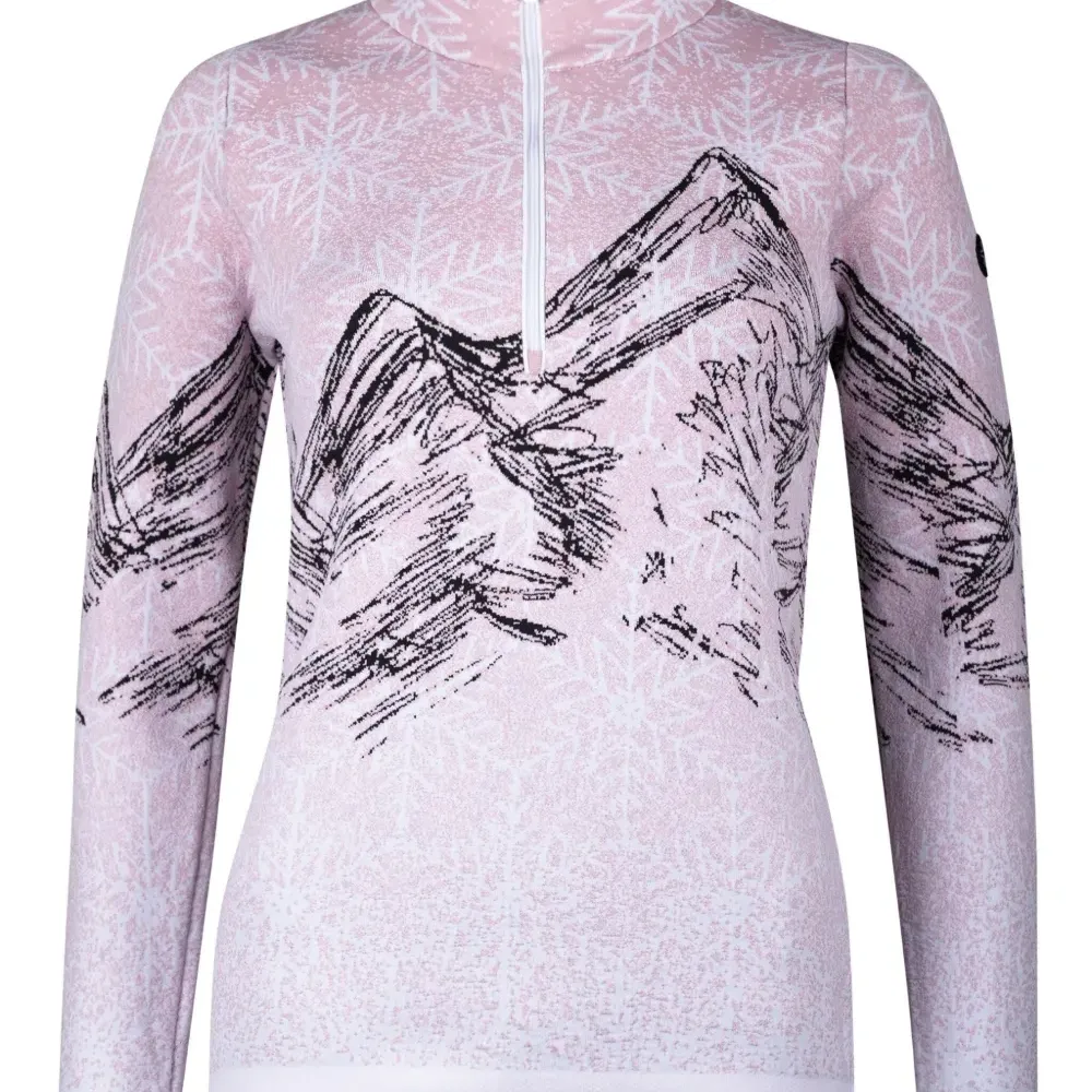 Свитер на молнии с принтом