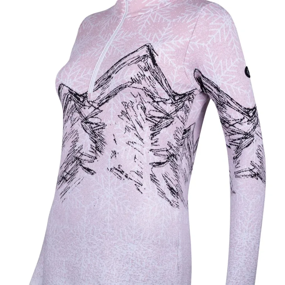 Свитер на молнии с принтом