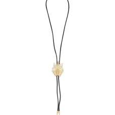 Галстук-ожерелье с коровьей кожей и мотивом скарабея